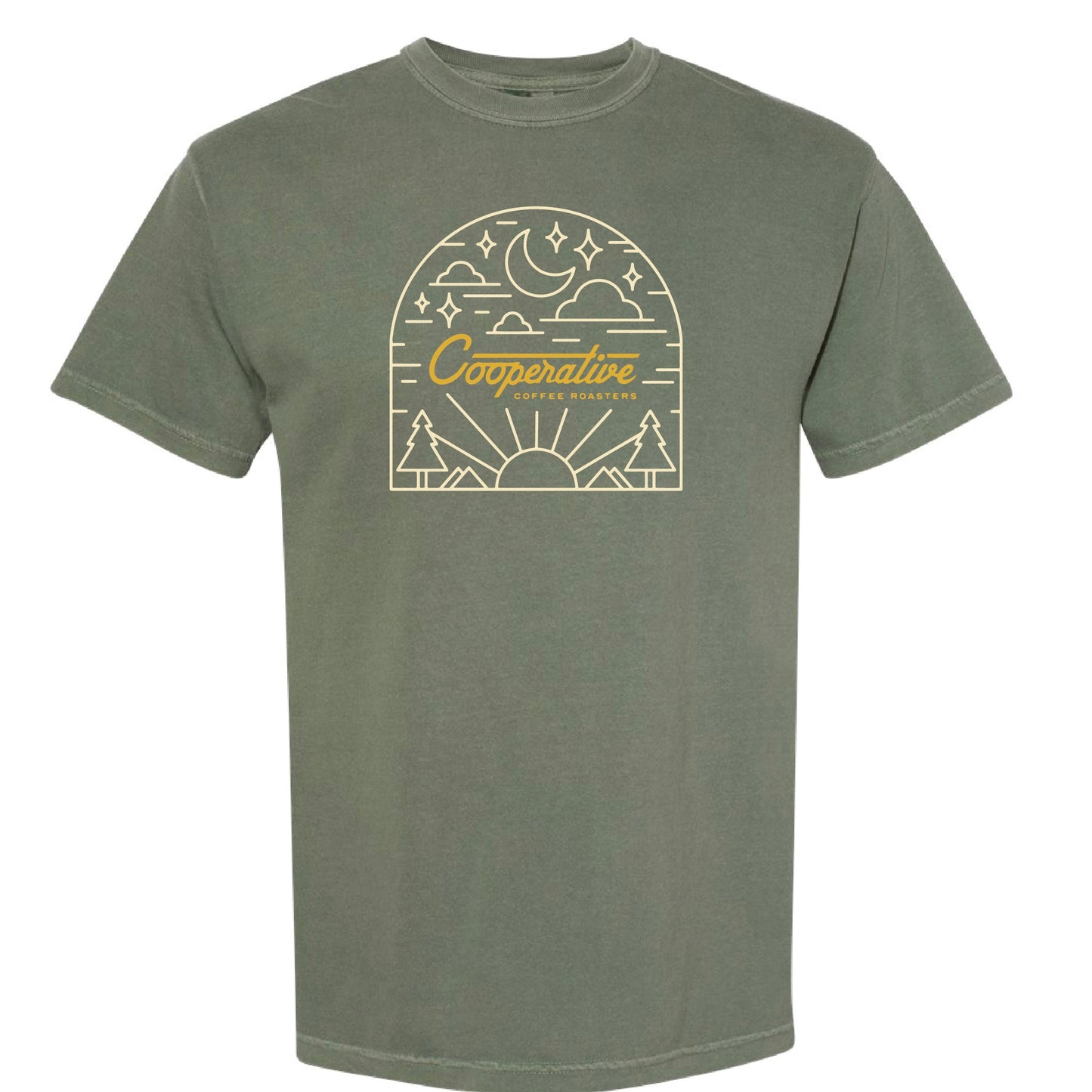 
                  
                    Cooperative Badge Short Sleeve Tee - Green & Gold
                  
                