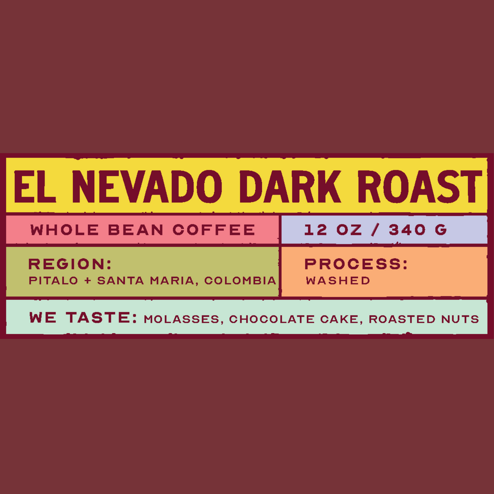 El Nevado Dark Roast - Pitalo & Santa Maria, Colombia