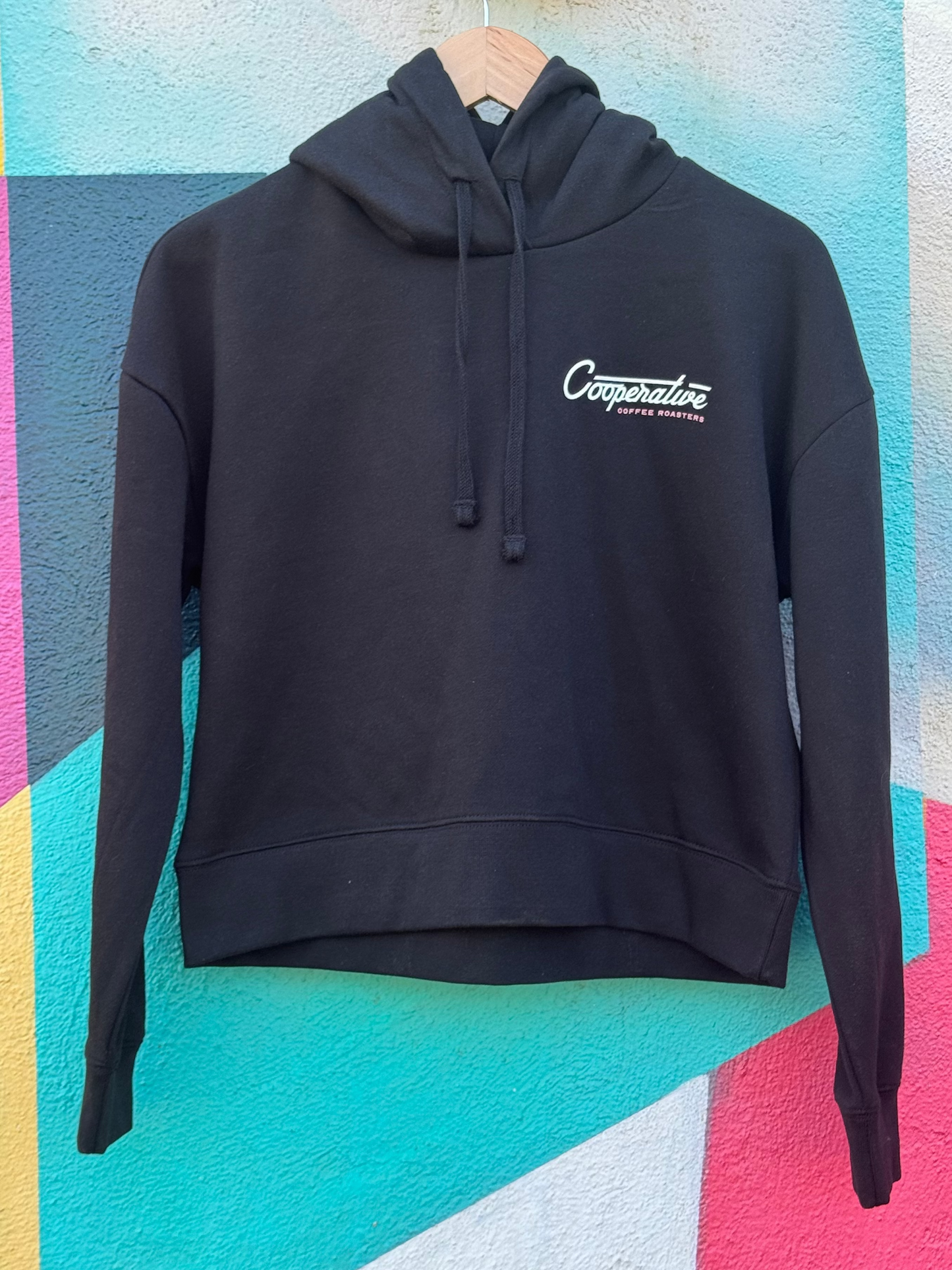 
                  
                    Cooperative Badge Cropped Hoodie
                  
                