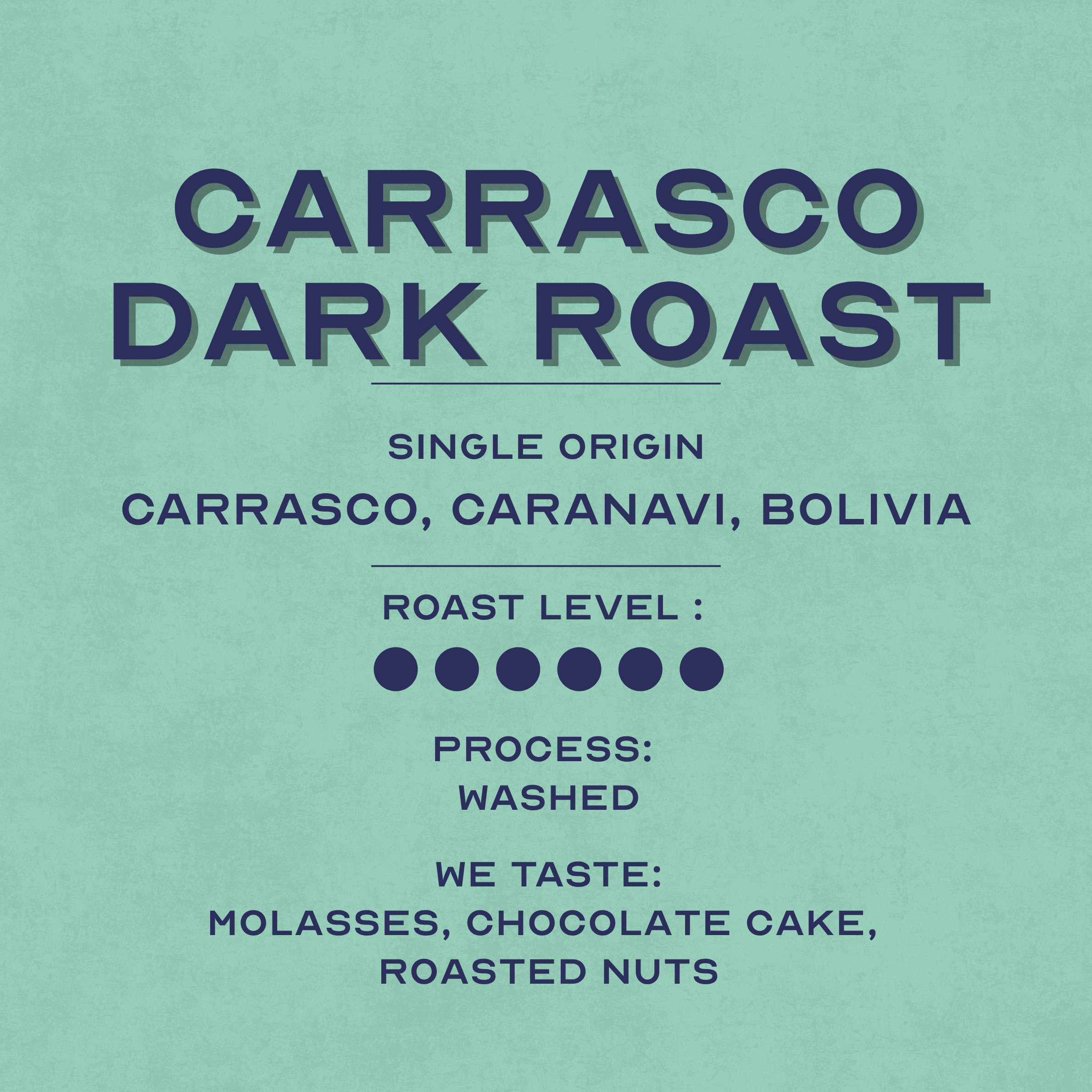 Carrasco Dark Roast- Caranavi, Bolivia